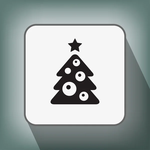 Pictograph of christmas tree — Stock Vector