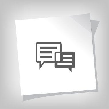 ileti veya sohbet simgesi