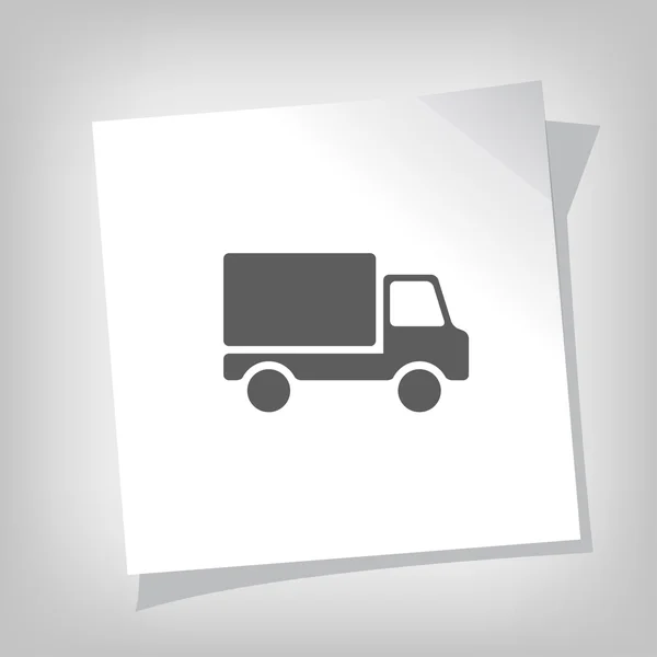 Ekibimizi kamyon simgesinin — Stok Vektör