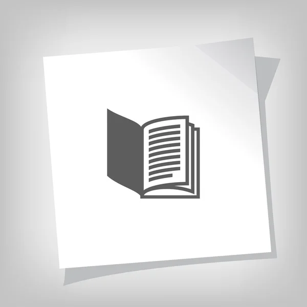 Pictograph van boekpictogram — Stockvector
