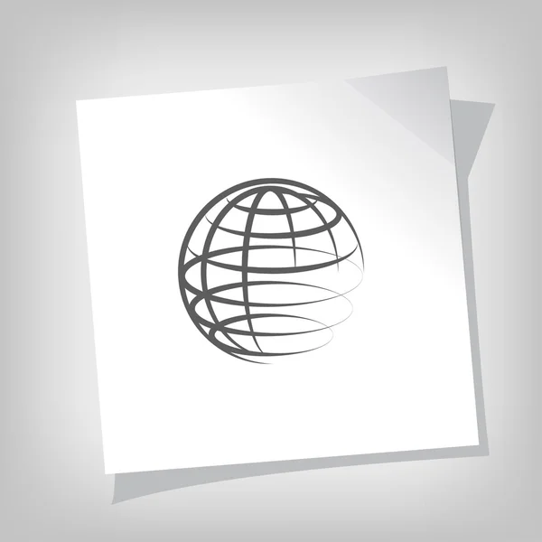 Piktogramm des Globus-Symbols — Stockvektor