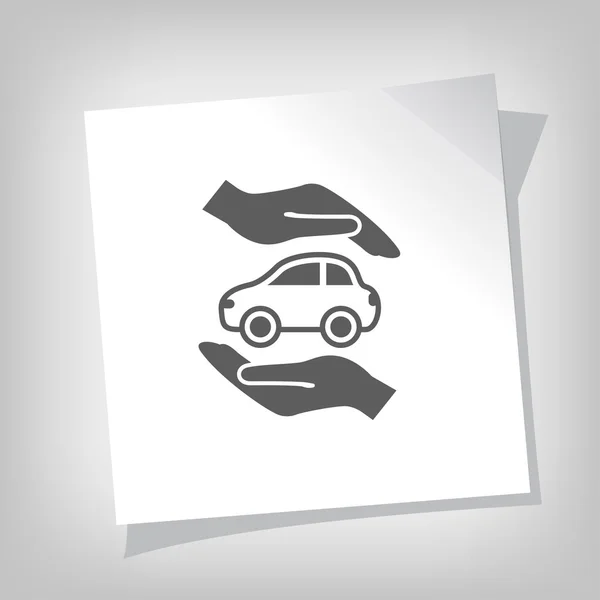 Pictografía del icono del coche — Vector de stock