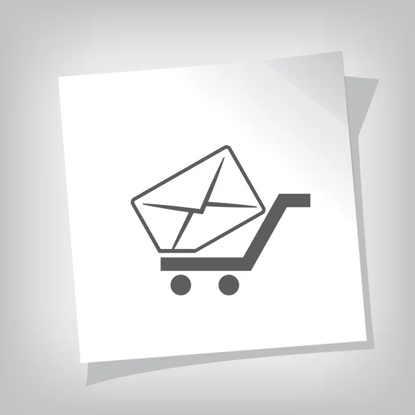 Pictografía del icono de correo — Vector de stock