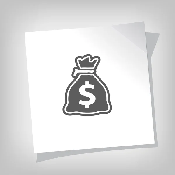 Pictografía del icono del dinero — Vector de stock