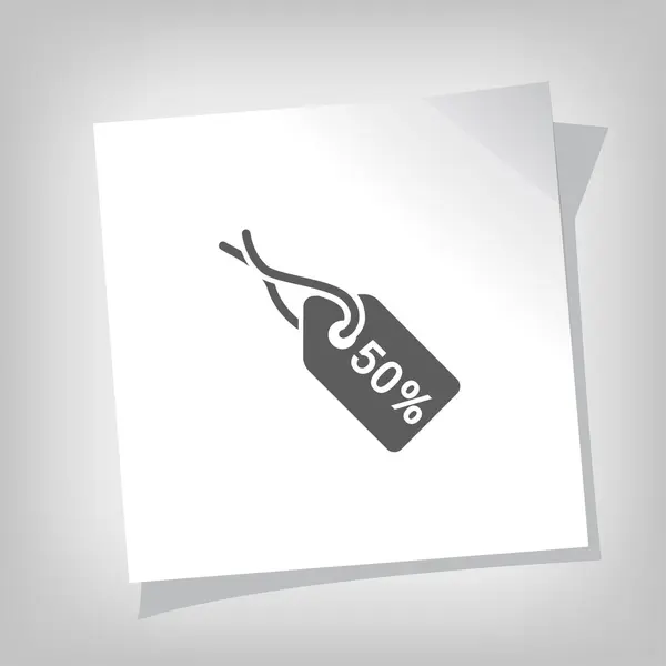 Pittogramma dell'icona del tag — Vettoriale Stock