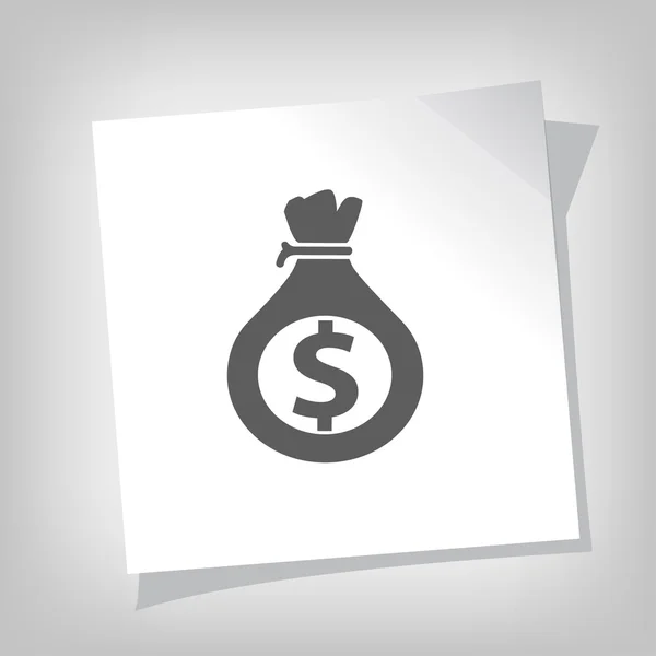 Pictografía del icono del dinero — Vector de stock