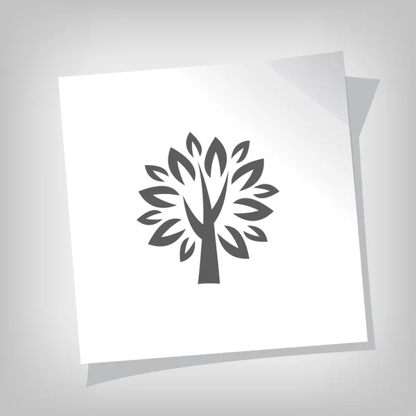 象形文的树图标 — 图库矢量图片