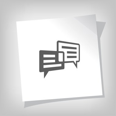 ileti veya sohbet simgesi