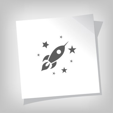 Roket simgesini işaret