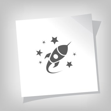 Roket simgesini işaret