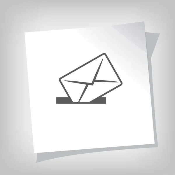 Pictografía del icono de correo — Vector de stock