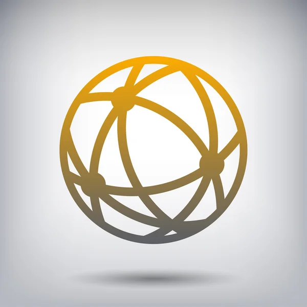 Pictograma do ícone do globo —  Vetores de Stock