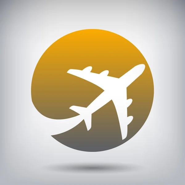Pictografía del icono del avión — Vector de stock