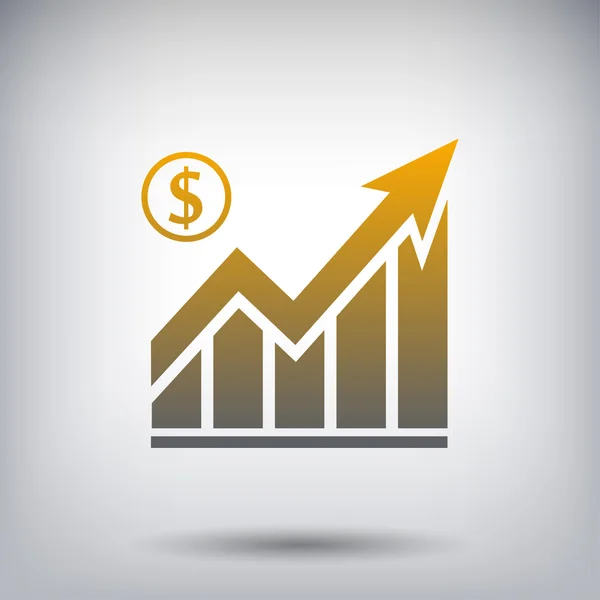 Pictograma do ícone gráfico — Vetor de Stock