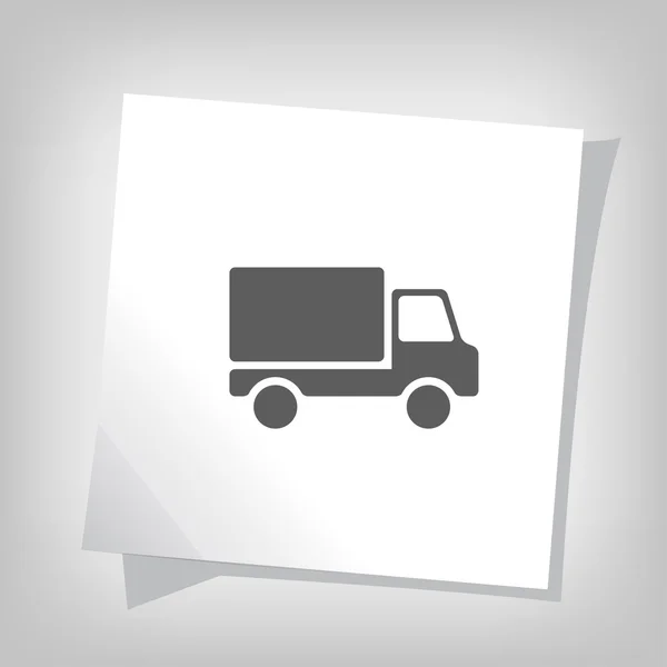 Pictograph van vrachtwagen pictogram — Stockvector