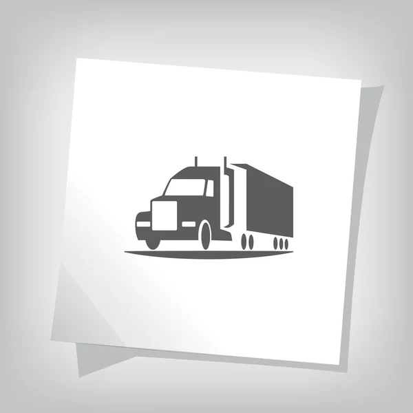 Pictograph van vrachtwagen pictogram — Stockvector