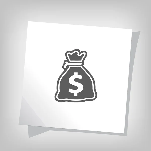 Pictografía del icono del dinero — Vector de stock