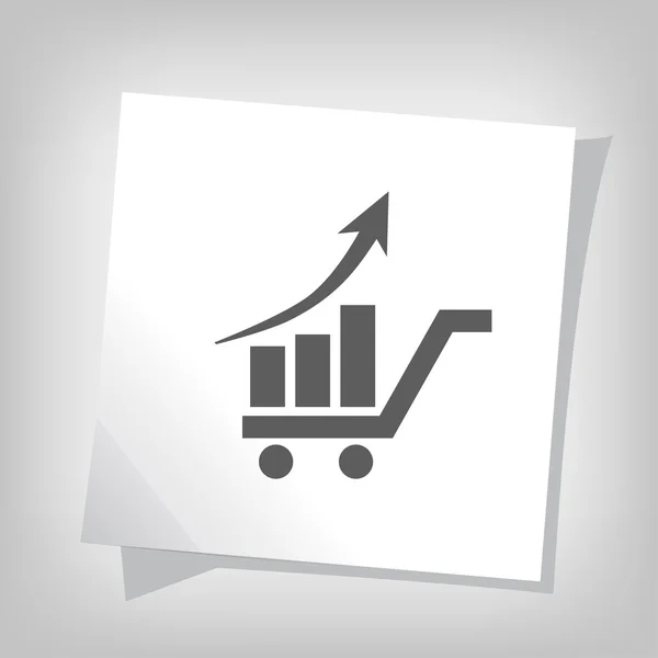 Pictograma do ícone gráfico —  Vetores de Stock