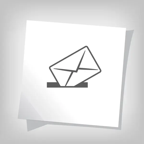 Pictografía del icono de correo — Vector de stock