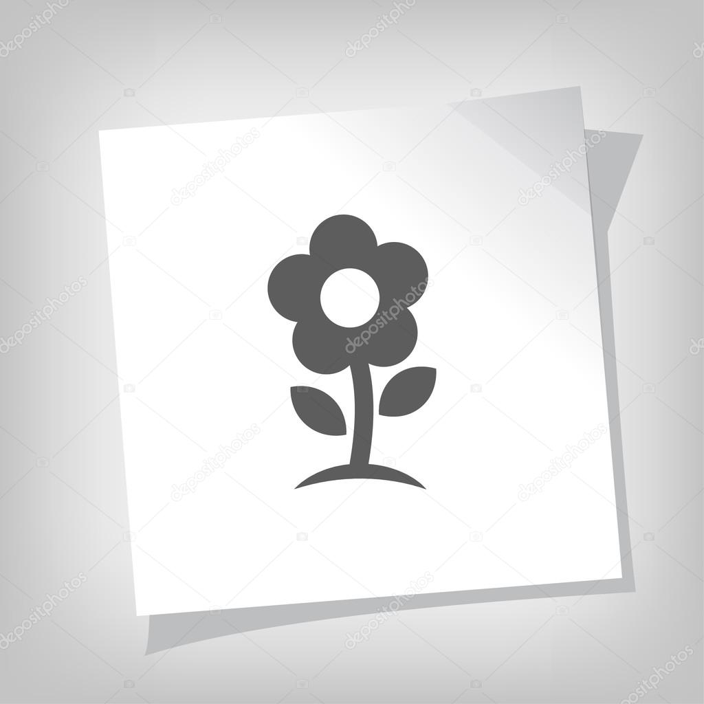 Pictograph of flower icon