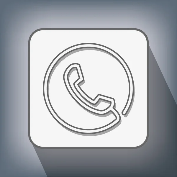 Pittogramma dell'icona del telefono — Vettoriale Stock