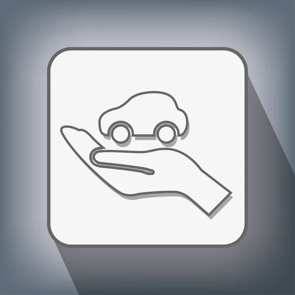 Pictograph van auto-pictogram — Stockvector