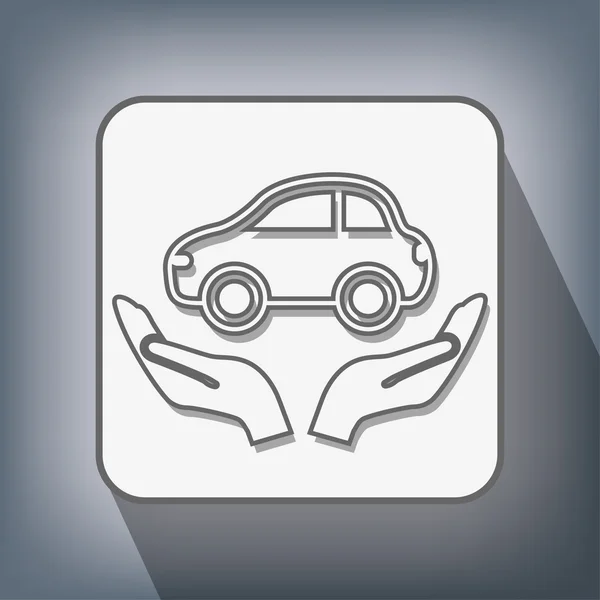 Pictograph of car icon — Stock Vector