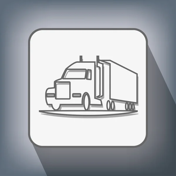 Pictograph van vrachtwagen pictogram — Stockvector