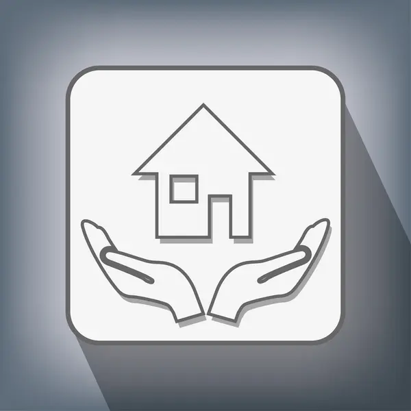 Ikona ikony domovské složky — Stockový vektor