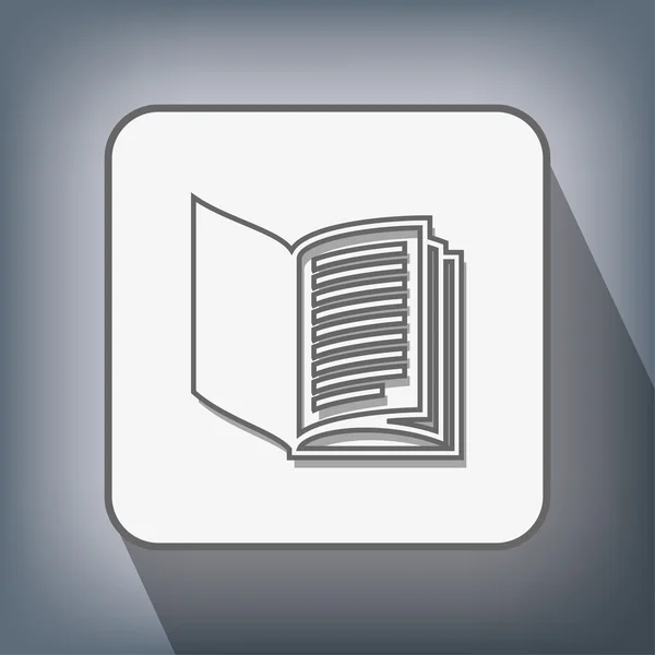 Pictograma do ícone do livro — Vetor de Stock