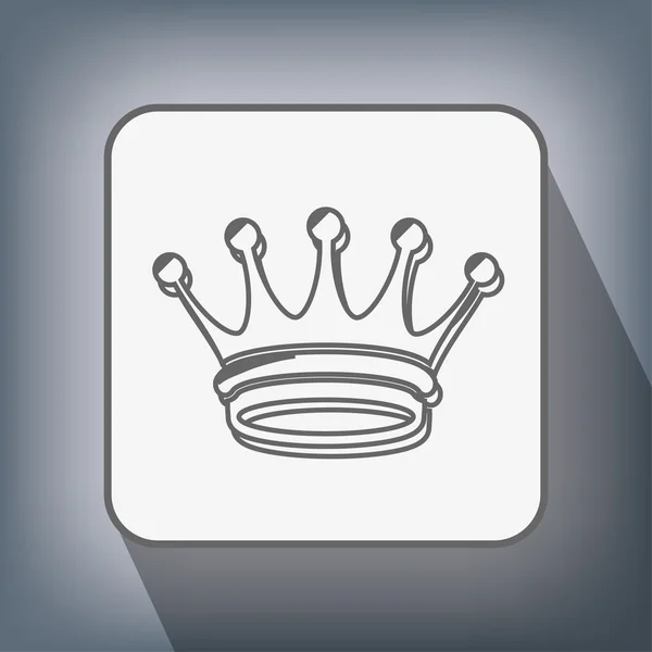 Piktogramm der Krone-Ikone — Stockvektor