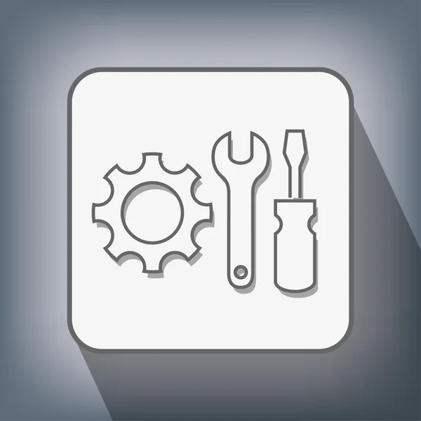 Pictograph of gear icon — Stock Vector