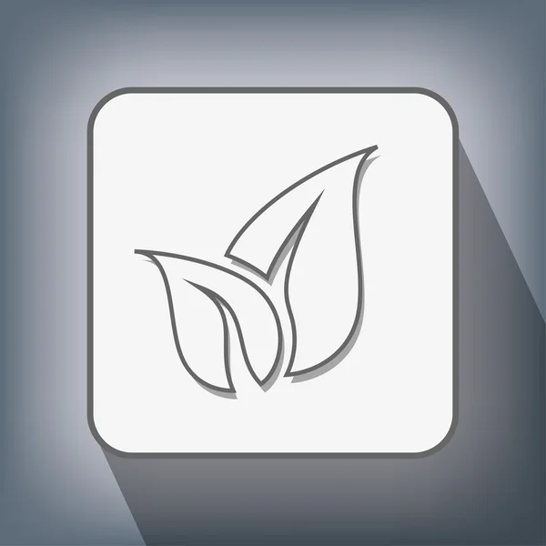 Pittogramma dell'icona eco — Vettoriale Stock