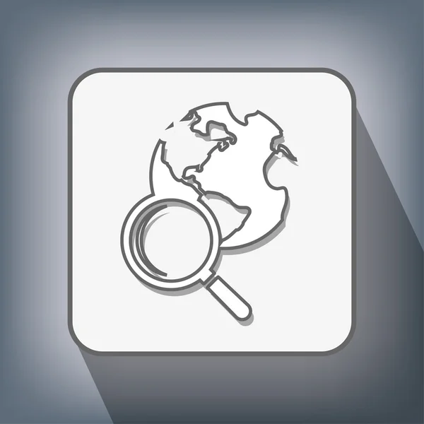 Pictograma do ícone de pesquisa — Vetor de Stock