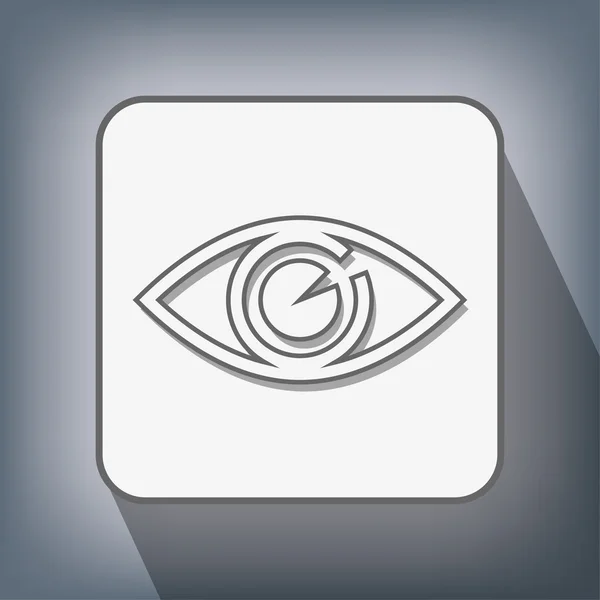 Pictograph of eye icon — Stock Vector