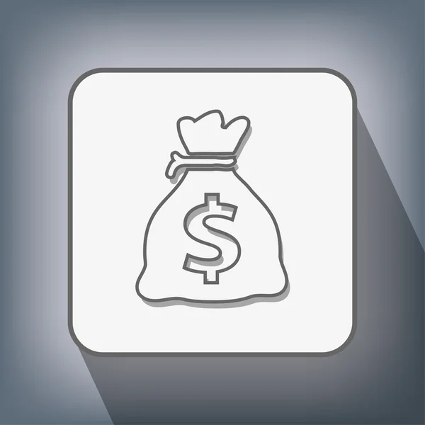 Piktogramm des Geldsymbols — Stockvektor