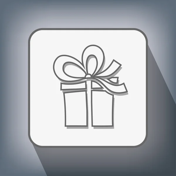 Piktogramm des Geschenksymbols — Stockvektor