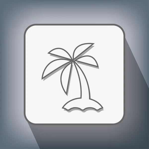 Pictograma do ícone da ilha —  Vetores de Stock