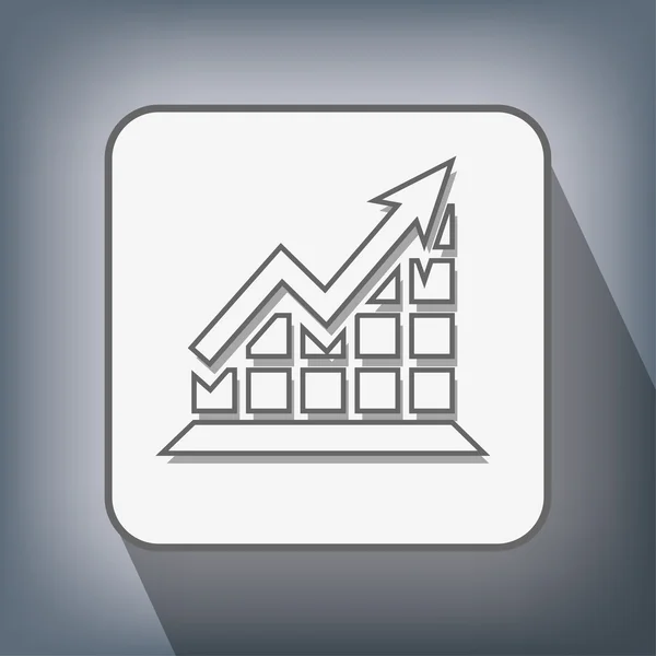 Pictograma do ícone gráfico — Vetor de Stock