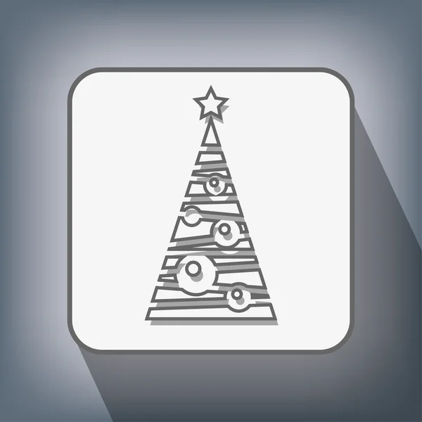 Pictograph van kerstboom — Stockvector