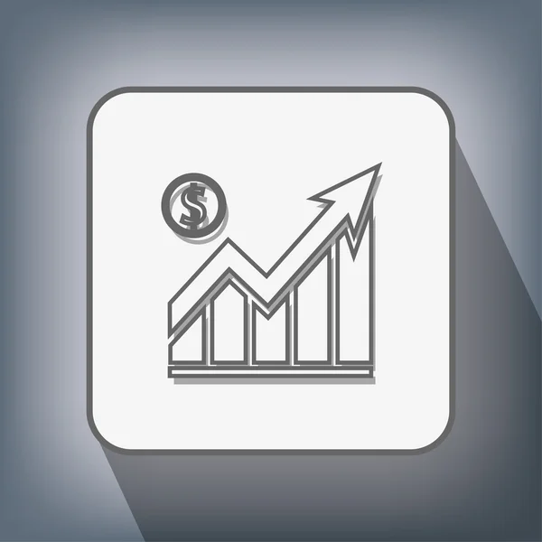 Pictograma do ícone gráfico —  Vetores de Stock