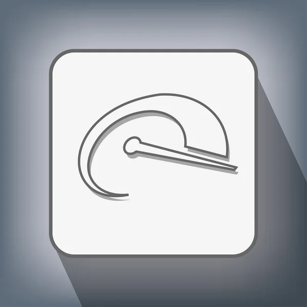 Pictograma do ícone do velocímetro — Vetor de Stock