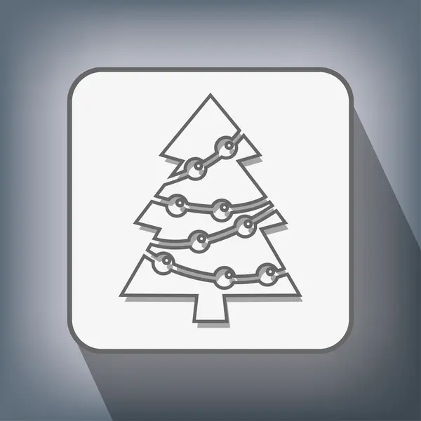 Pictograph julgran — Stock vektor
