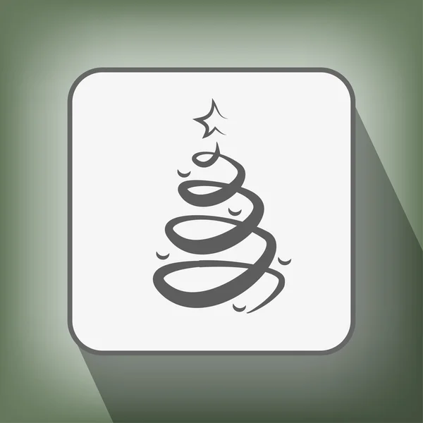 Ikona vánočního stromu — Stockový vektor