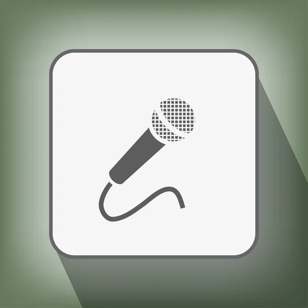 Icône de microphone signe — Image vectorielle