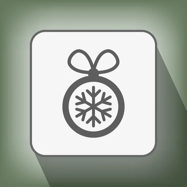 Ikona vánoční koule — Stockový vektor