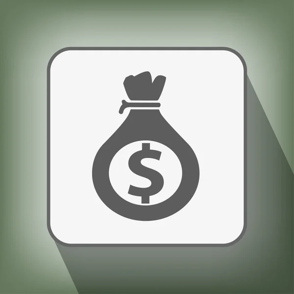 Pictograma do ícone do dinheiro — Vetor de Stock