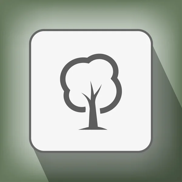 Ağaç simgesiyle resim — Stok Vektör