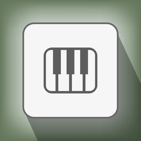 Piktogramm der Musik-Tastatur — Stockvektor