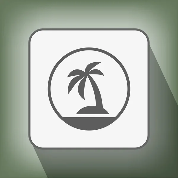 島アイコンの絵文字 — ストックベクタ